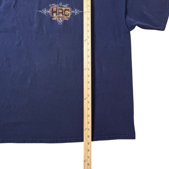 Vintage Hard Rock Cafe New York T-Shirt XL Blue Guitar Love All Made In USA 90s - Picture 11 of 11